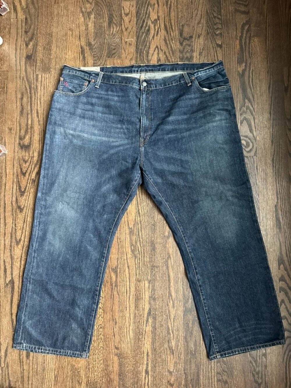 Polo Ralph Lauren 50B x 30 Dark Wash Relaxed Fit Jeans Mens